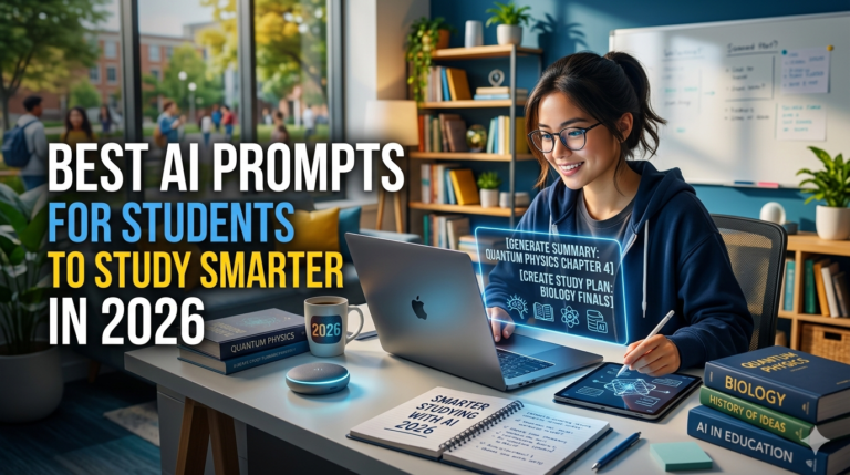 Best AI Prompts for Students to Study Smarter in 2026