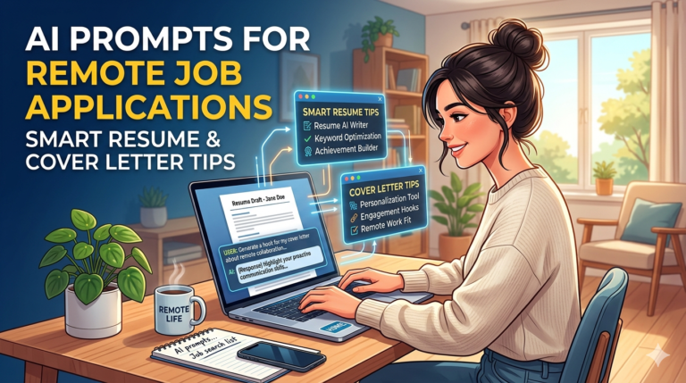Expert-Designed AI Prompts for Remote Job Applications | Smart Resume & Cover Letter Tips