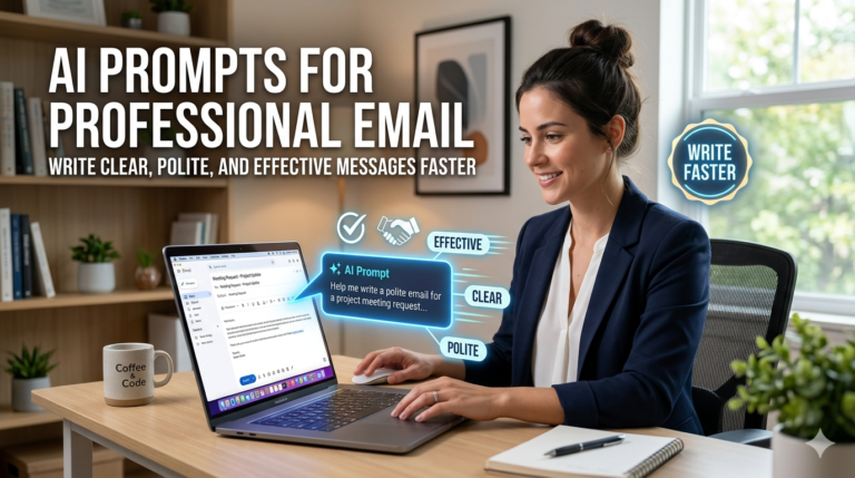 AI Prompts for Professional Emails to Write Clear, Polite, and Effective Messages Faster